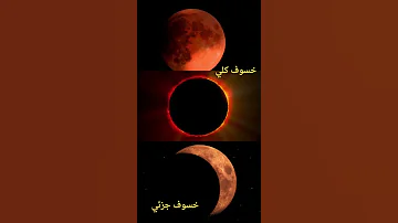 كيفيه حدوث خسوف القمر سواء الجزئي أو الكلى فضاء علوم خسوف القمر اولى اعدادي 