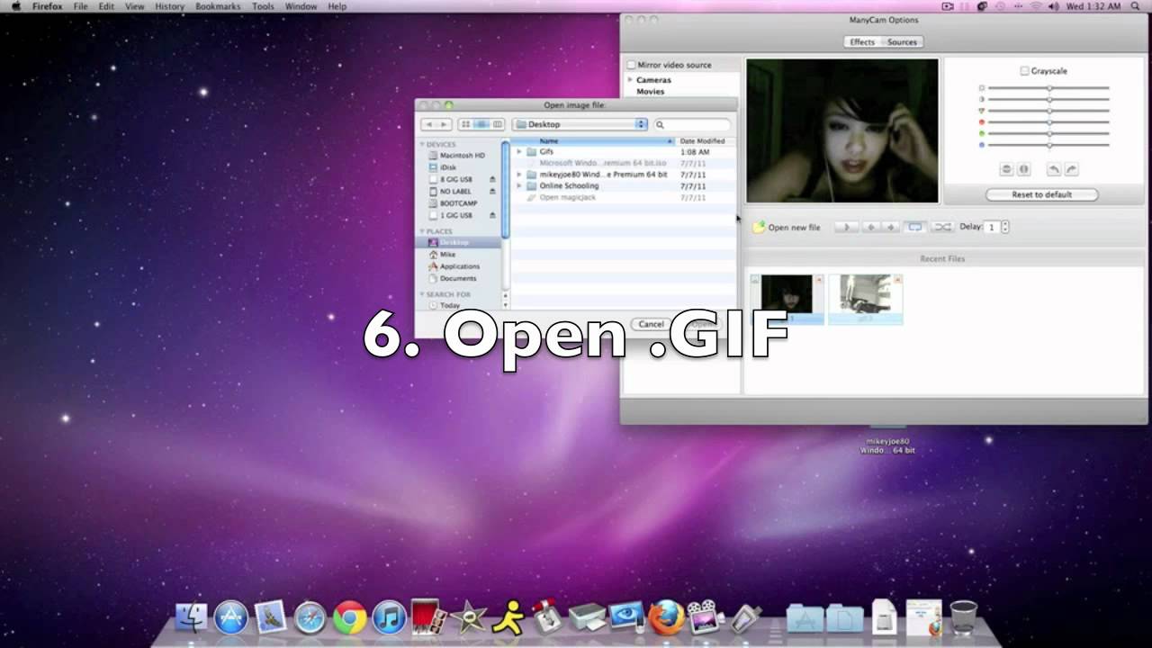 How to use a .gif as Your Camera on Omegle/Chatroulette/Stickam (Mac) - You...