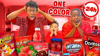 EATING ONE COLOR FOR 24HOURS!!!