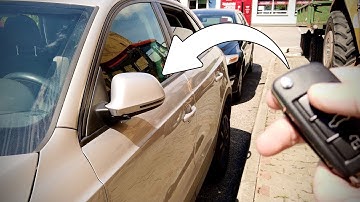 Audi Q3 (8U) folding mirrors when locking the car activation