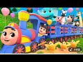 Choo Choo Animal Train Song | Alishba Kids Learning Fun | Nursery Rhymes for USA Kids