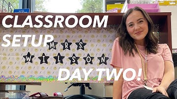 CLASSROOM SETUP DAY 2! // middle school math year 2!