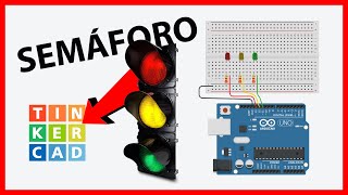 TRAFFIC LIGHT with ARDUINO (Tinkercad) 🚥