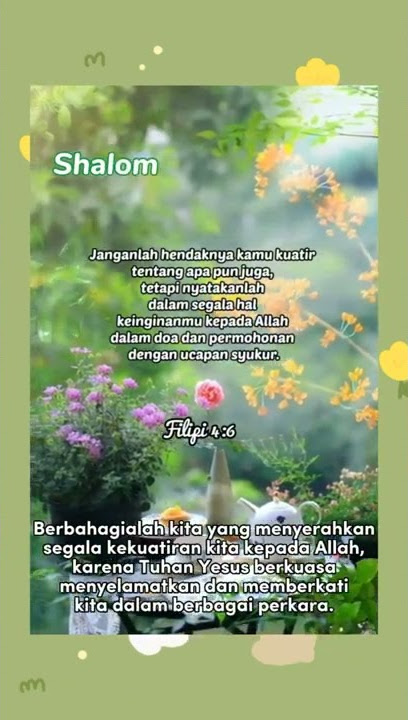 FILIPI 4:6 || Story wa Rohani Kristen
