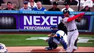 Giancarlo Stanton Hits Homerun Ball out of Dodger Stadium 2015