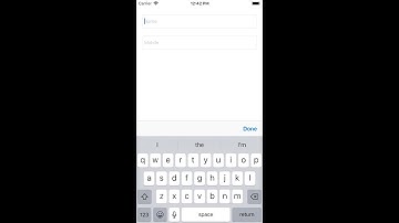 Add done button on top of keyboard swift