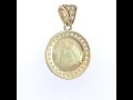 Video: 10Kt Gold Cz Pendant