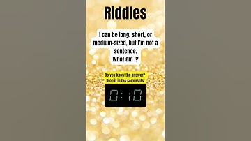 #RiddleEnglish 73 | Long, Short, or Medium… But Not a Sentence? ⏳🧠 #riddleswithanswers #mindteaser