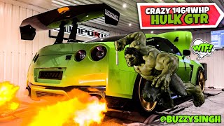 BUZZ PATTARS Monster GTR  Ripping the JM Dyno  1464WHP+ BIG FLAMES!!  “HULK”