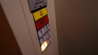 Rare 1981 Otis Bitsa traction elevator/lift in Merikasarminkatu 12F, Helsinki
