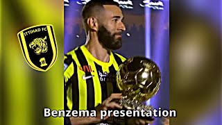 Benzema presentation for Al-ittihad 🇸🇦🤯 Crazy fans