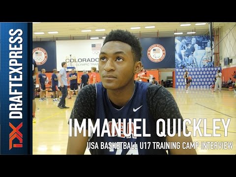 Immanuel Quickley USA Basketball U17 Training Camp Interview - YouTube