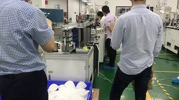 Fully auto n95 fold mask machine test run