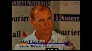 Allan Langer Quits - National Nine News Brisbane (1999)