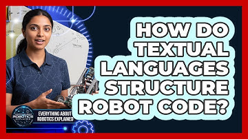 How Do Textual Languages Structure Robot Code?
