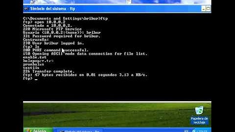 acceder a un archivo en FTP por linea de comandos