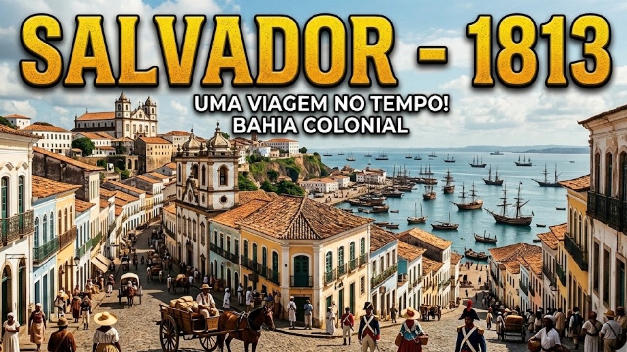 Salvador  em 1813: A ELITE e os escravos - o choque de realidades!(reconstrução por IA)