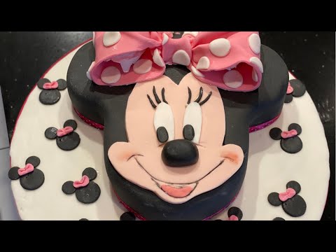 Come fare una Torta in PDZ di Minnie, Torta Topolina Minnie Mouse cake tutorial