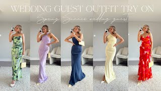 WEDDING GUEST DRESS OUTFIT TRY ON HAUL! ASOS & FOREVER NEW DRESSES! | India  Moon
