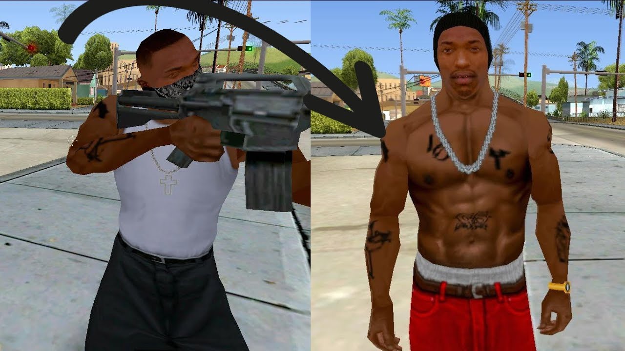 100 Formas de vestir a CJ como un Gangster en GTA SAN ANDREAS #2 - YouTube