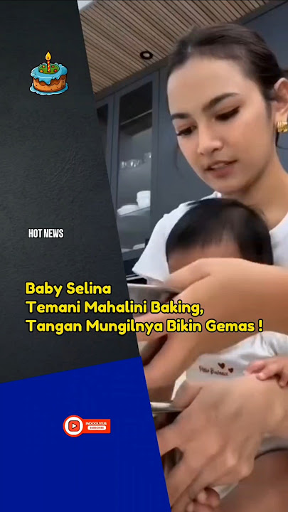 Baby Selina Accompanies Mahalini Baking in Bali, Adorable Seeing Her Tiny Hands #shorts #viral