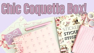 Live Love Posh Chic Coquette Posh Box Unboxing Discbound Notebook Sticker Book Accessories