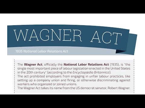 Video: Apa yang dilakukan Wagner Act untuk membantu pekerja?