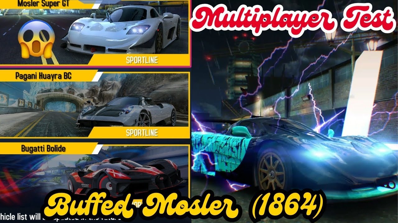Sportline Mosler Super GT Buffed Rank (1858-1864) Mp Test Asphalt8