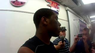 20130907   LB Jonathan Brown Talks Cincinnati Win