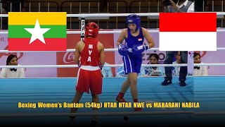 Women’s Boxing Bantamweight (54kg): Htar Htar Nwe (MYA) vs Maharani Nabila (INA) – SEA Games 33