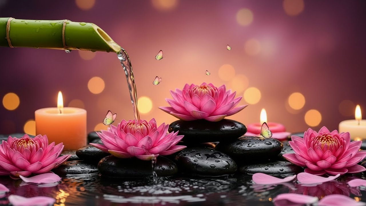 Floating Lotus Candles  Healing Relaxation Music for Yoga, Spa & Mindfulness