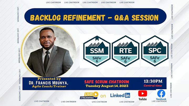 Understanding Backlog Refinement - Live Q&A session