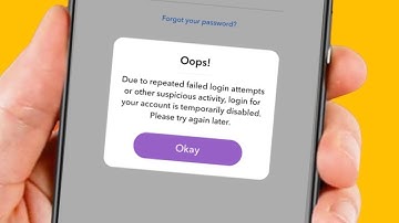 How to Fix Snapchat Login Temporarily Disabled