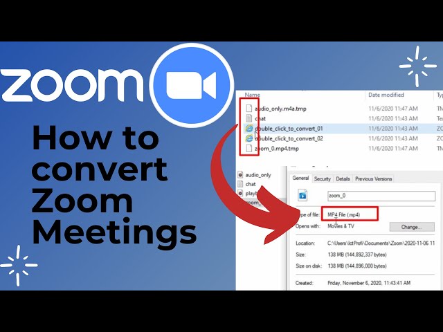 How to convert Zoom Meeting Videos to Mp4 formats - YouTube
