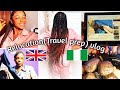 RELOCATION VLOG | Nigeria to UK🇬🇧Countdown to my trip✈️Braiding My Hair #relocation #travel #hair 