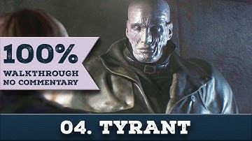 Resident Evil 2 Remake Walkthrough - LEON A (Hardcore,No Damage,100%) part 4 TYRANT