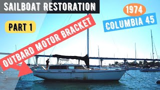 Part 1. Attaching a Panther Outboard Motor Bracket to a Sailboat (Episode 15)