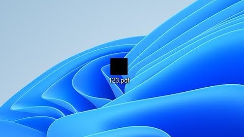 How to fix PDF icon black on desktop in Windows 11