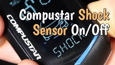 How to Turn Shock Sensor ON/OFF, Compustar Alarm