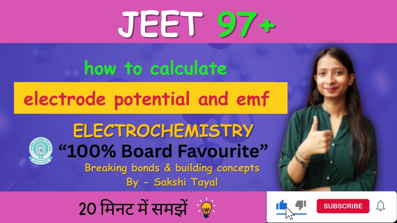 numericals | Electrode potential and cell explained | cell potential.