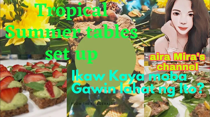 Dinner Party @ Home | Tropical Summer Decorations | Aira Mira's channel