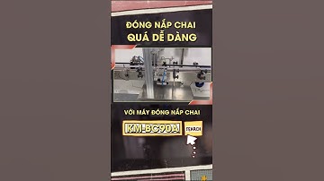 Đóng nắp chai quá dễ dàng với máy đóng nắp chai KM-BC90A #Shorts