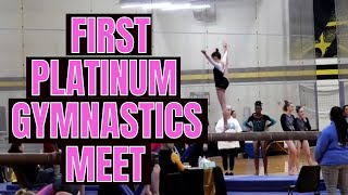 First Platinum Gymnastics Meet | First Place on Vault