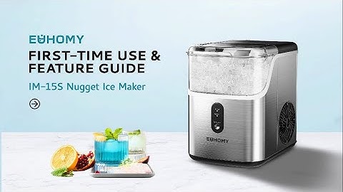 EUHOMY ICE MAKER|First-Time use & feature guide#euhomy #icemaker #nuggetice