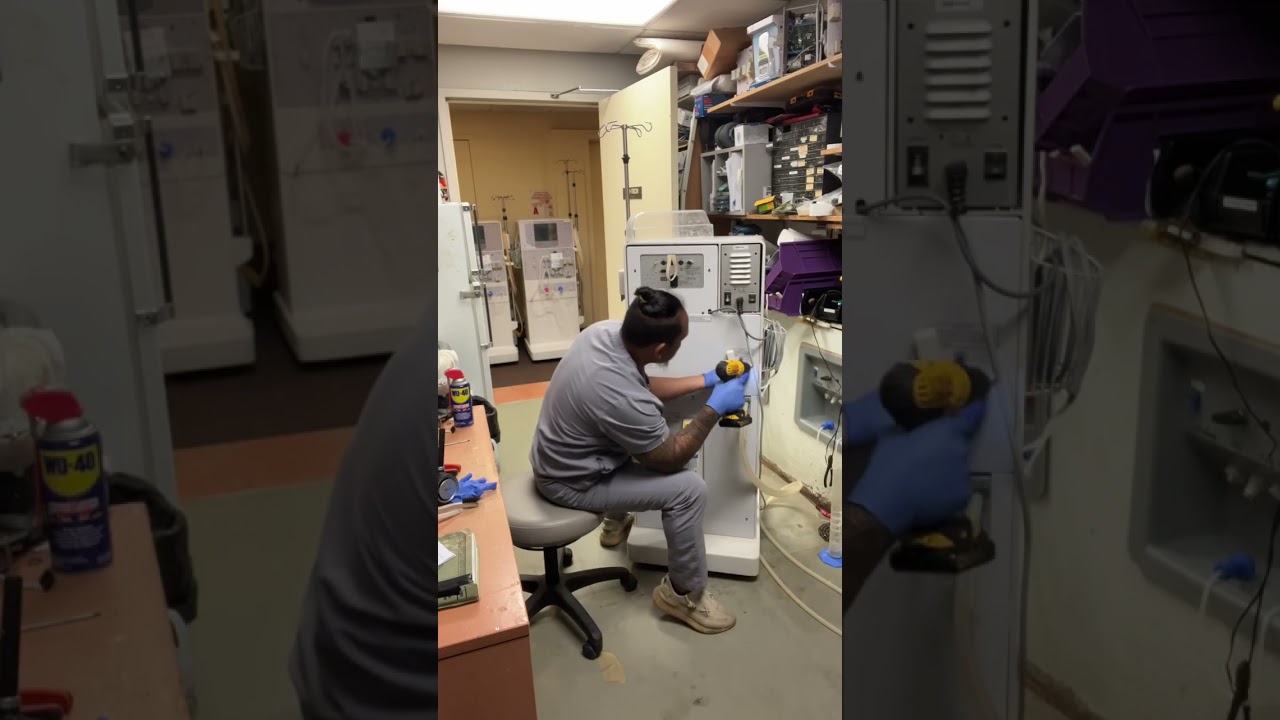 #916 MONITOR/SCREEN BROKEN WHITE SCREEN PROBLEM ON DIALYSIS MACHINE..