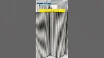 Production details of hydraulic filter elements