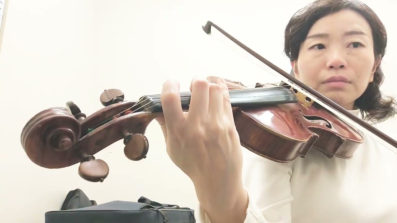 【ロングロングアゴー🎻】指番号付きで演奏しています！