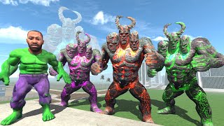 Franklin Become Hulk to Face 3 Colorful Giant Lava Monsters - INDIAN BIKE DRIVING 3D screenshot 1