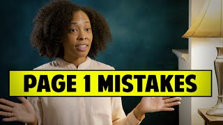 Mistakes That Screenwriters Make On Page 1  Shannan E. Johnson