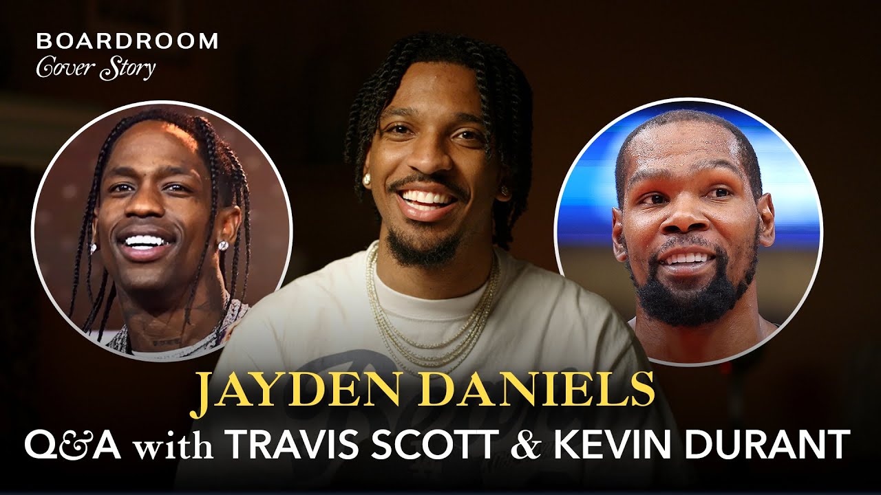 Джейден Дэниелс отвечает на вопросы Кевина Дюранта и Трэвиса Скотта о НФЛ, его культовом «Аве Мар...